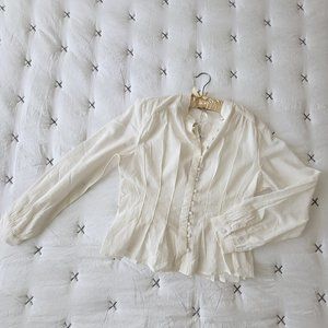 Anthropologie Long Sleeve Button Up Blouse